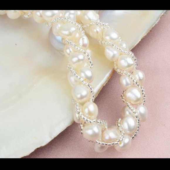 Natural Freshwater Baroque Pearl Set - Picture 5 of 11